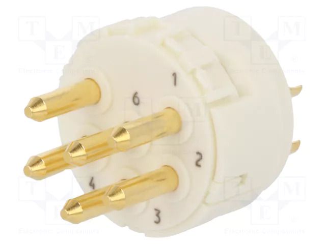 Connector: M23; contact insert; PIN: 6; male; soldering; M23 Signal HARTING 09151062602