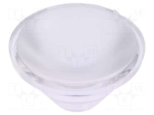 LED lens; round; colourless; 60° OPTOSUPPLY OSOLRA2060M