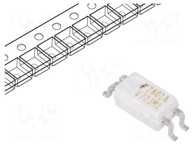 Optocoupler; SMD; Ch: 1; OUT: transistor; 3.75kV; Mini-flat 4pin ONSEMI HMHA2801AR2V
