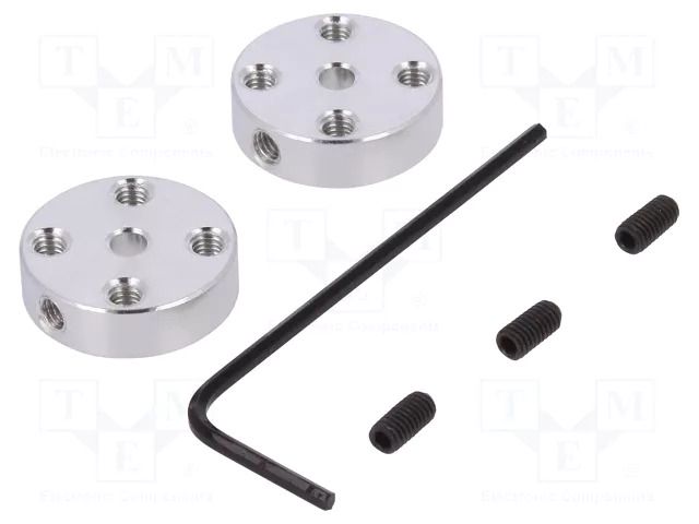 Bracket wheel; Kit: adapter,allen wrench,mounting screws; 2pcs. POLOLU POLOLU-1996