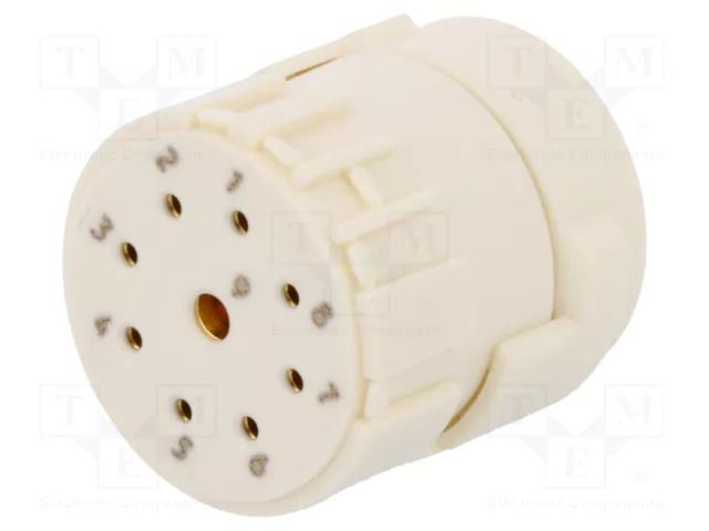 Connector: M23; contact insert; PIN: 9(1+8); female; soldering HARTING 09151092702