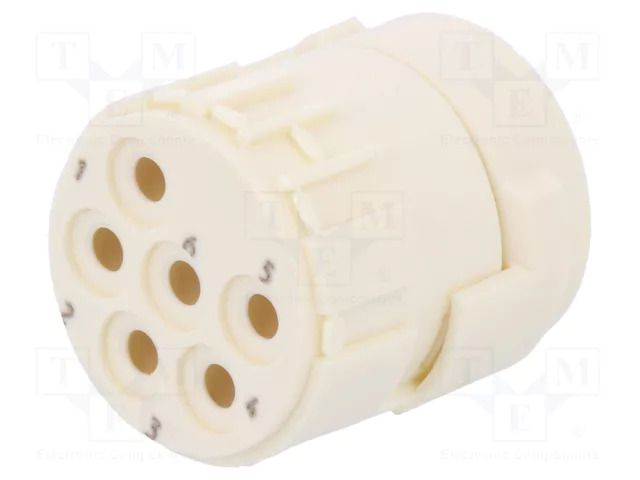 Connector: M23; contact insert; PIN: 6; female; crimped; M23 Signal HARTING 09151063101