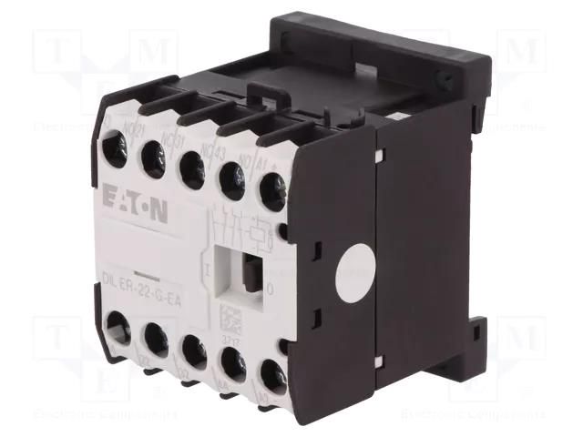 Contactor: 4-pole; NC x2 + NO x2; 24VDC; 6A; DILER; -25÷50°C EATON ELECTRIC DILER-22-G-24DC-E