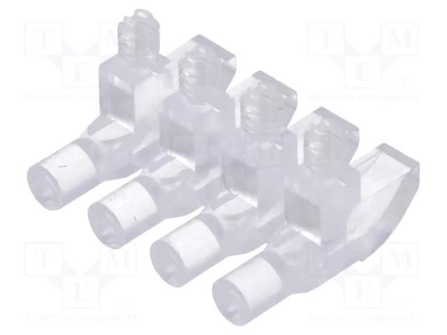 Fiber for LED; Ø3mm; No.of mod: 4; round; Front: flat MENTOR MR-1271.1004