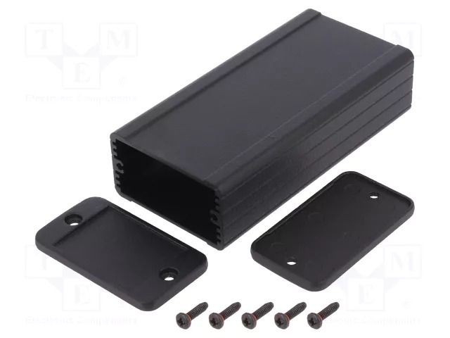 Enclosure: with panel; 1457; X: 59mm; Y: 120mm; Z: 31mm; aluminium HAMMOND HM-1457C1201BK
