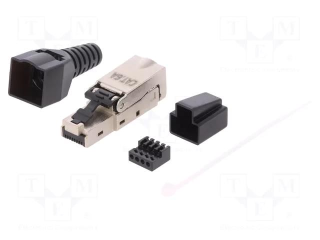 Connector: RJ45; plug; PIN: 8; Cat: 6a; shielded; 8p8c; RJ45 plug LOGILINK LOG-MP0044