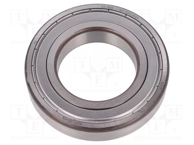 Bearing: single row deep groove ball; Øint: 55mm; Øout: 100mm SKF SKF6211-2Z/C3