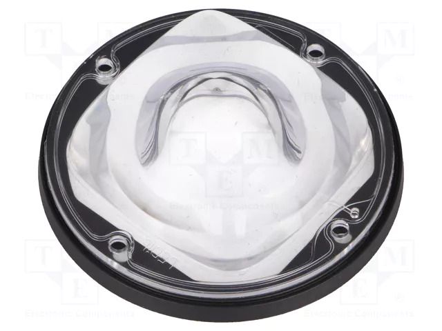LED lens; round; silicone; transparent; Colour: black; H: 20.7mm LEDIL FN15379