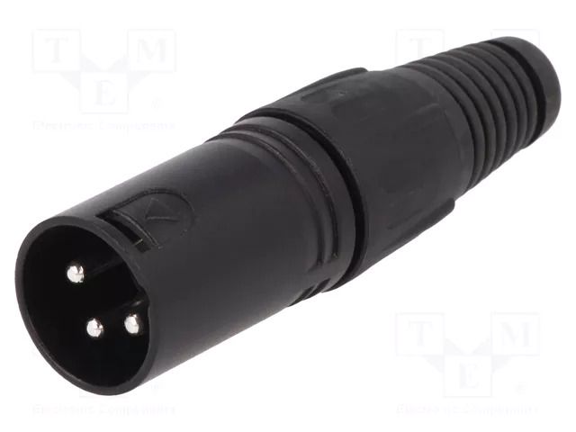 Connector: XLR; plug; male; PIN: 3; straight; for cable; soldering CLIFF FC6131