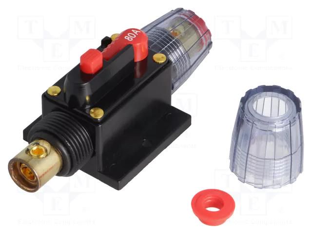 Fuse: automatic; 80A; time-lag; automotive; 4.2x10x4.2mm; 12÷24VDC 4CARMEDIA SBA.02-080A
