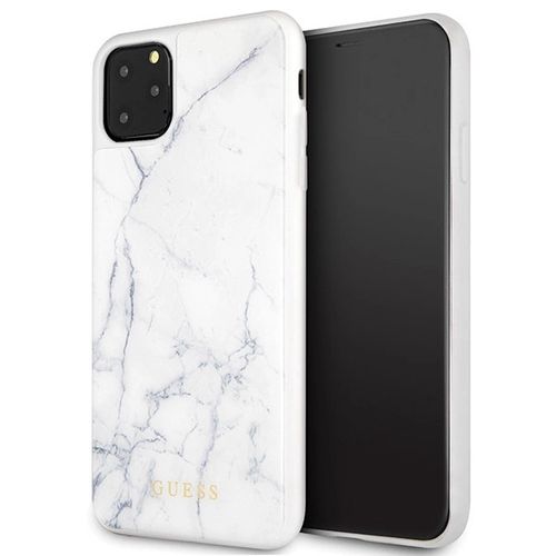 Guess GUHCN65HYMAWH iPhone 11 Pro Max white/white Marble, Guess 3700740461389 3700740461389