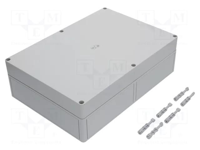 Enclosure: multipurpose; X: 254mm; Y: 361mm; Z: 111mm; TK PS; grey SPELSBERG TK-PS-3625-11-O