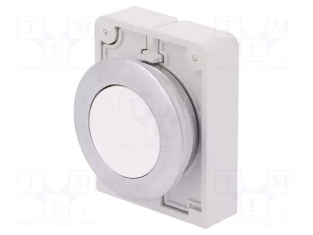 Switch: push-button; 30mm; Stabl.pos: 1; white; none; IP67; Ø30.5mm EATON ELECTRIC M30C-FD-W