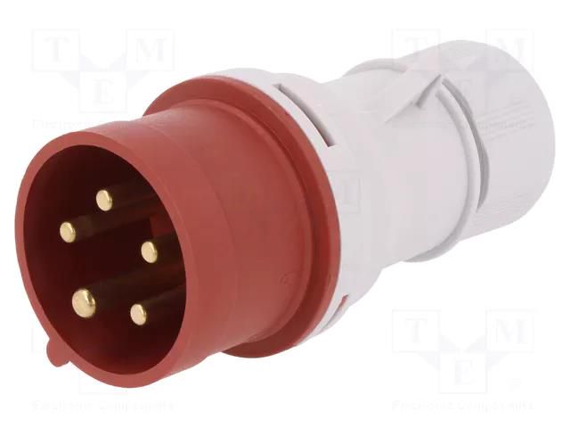 Connector: AC supply 3-phase; plug; male; 16A; 400VAC; IEC 60309 PAWBOL PB.1030