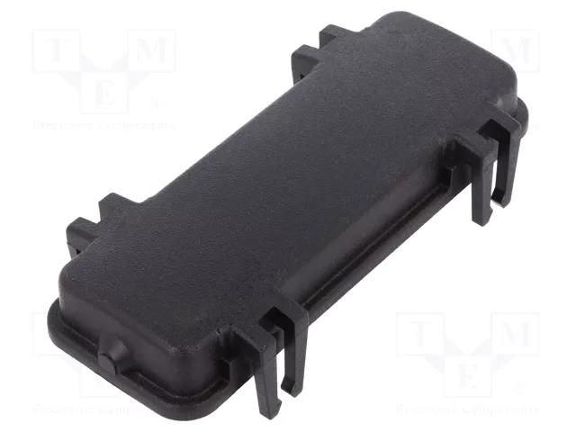 Protection cover; size 24B; Han® B; for double latch; black HARTING 09307245401