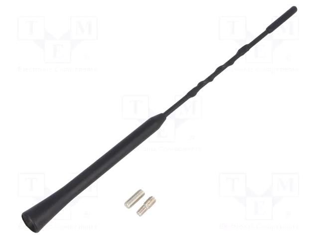 Antenna mast; 0.28m; M5,M6; inside; AM,FM 4CARMEDIA ANT.36.5