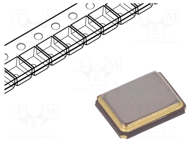 Resonator: quartz; 12.288MHz; ±10ppm; 9pF; SMD; 3.2x2.5x0.7mm SR PASSIVES 3225-12.288M-SR