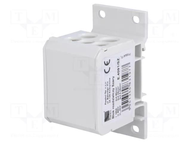 Splice terminal: distribution block; 160A; 600V; screw terminal PAWBOL PE.4091/SZ