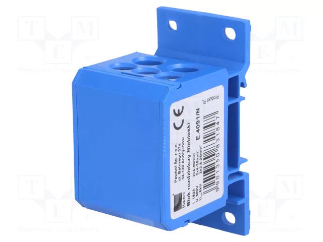 Splice terminal: distribution block; 160A; 600V; screw terminal PAWBOL PE.4091/N