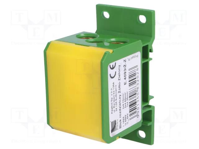 Splice terminal: distribution block; 2.5÷70mm2; ways: 1; TS35 PAWBOL PE.4093/Z-Z