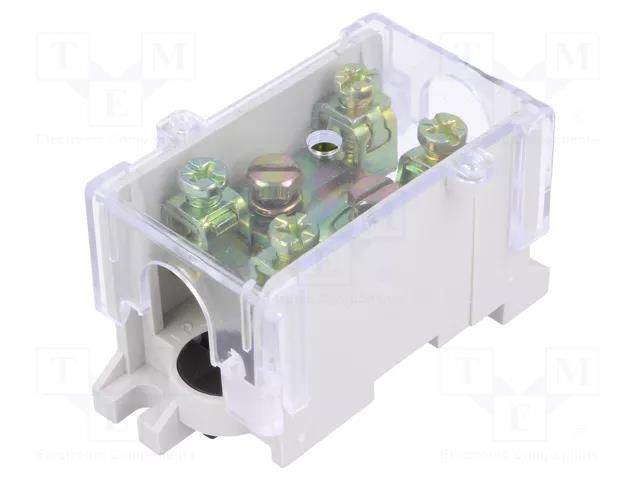 Connector: terminal block; 101A; screw terminal; grey; 25mm2 PAWBOL PE.4028
