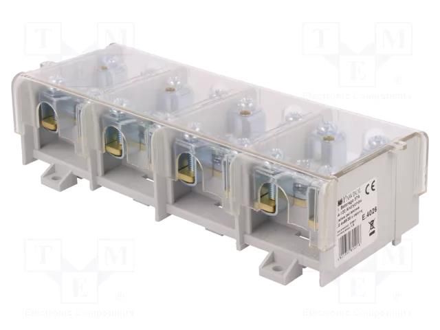 Connector: terminal block; 232A; screw terminal; grey; 95mm2 PAWBOL PE.4026
