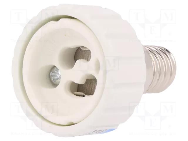 Lampholder: adapter; Body: white; Ø: 34mm; L: 54mm; for lamp PAWBOL PW-D.3106