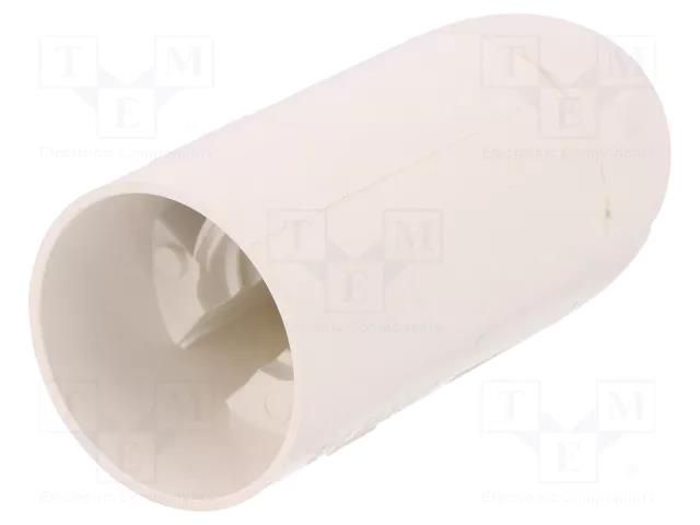 Lampholder: for lamp; E14; Body: white; Ø: 26mm; thermoplastic PAWBOL PW-D.3004B