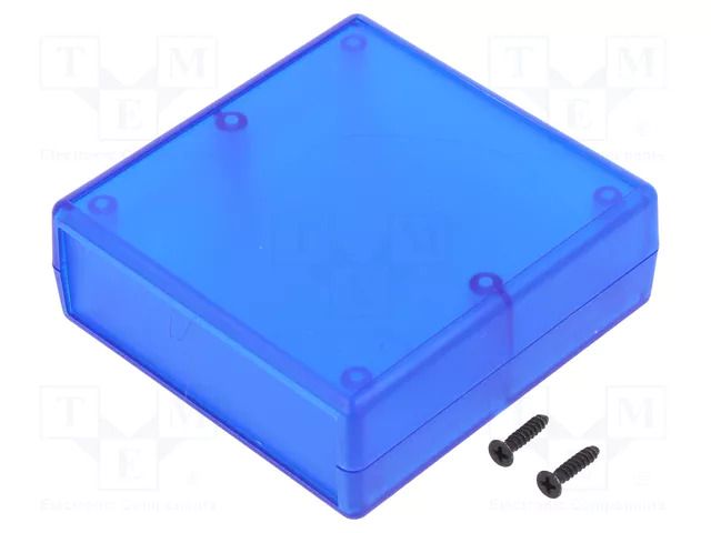 Enclosure: with panel; 1593; X: 74mm; Y: 75mm; Z: 27mm; ABS HAMMOND HM-1593ARTBU