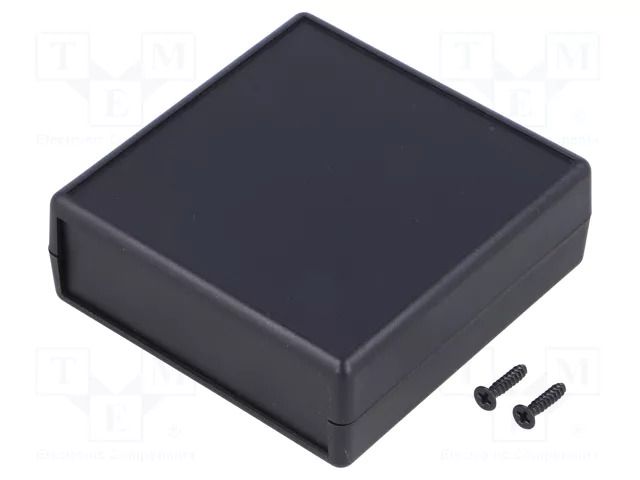 Enclosure: with panel; 1593; X: 74mm; Y: 76mm; Z: 27mm; ABS; black HAMMOND HM-1593ARBK