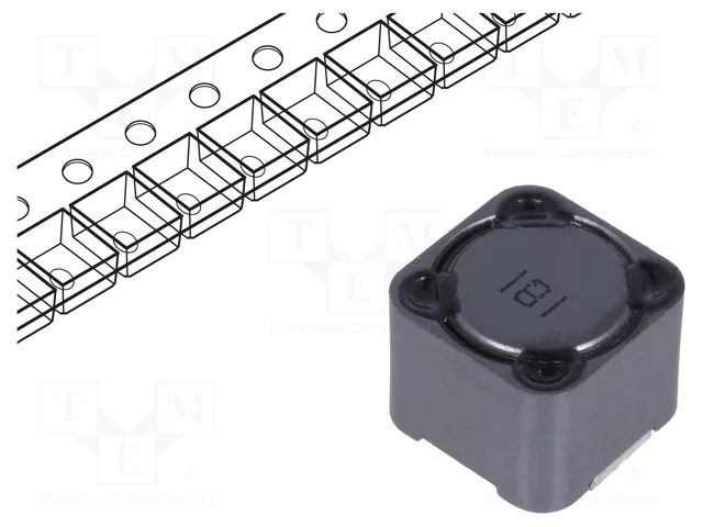 Inductor: wire; SMD; 180uH; 1.6A; 270mΩ; ±20%; 12x12x10mm; -40÷125°C Viking PCS129MT181