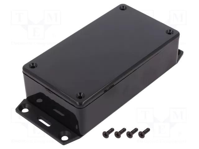 Enclosure: multipurpose; X: 62mm; Y: 112mm; Z: 32mm; 1591; ABS; black HAMMOND HM-1591BF2BK