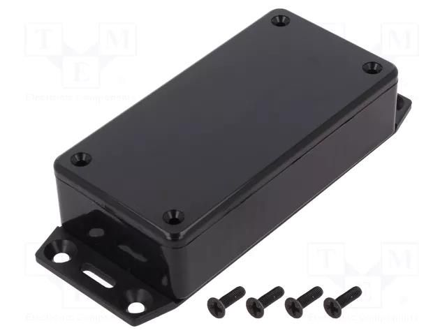 Enclosure: multipurpose; X: 50mm; Y: 100mm; Z: 25mm; 1591; ABS; black HAMMOND HM-1591AF2SBK