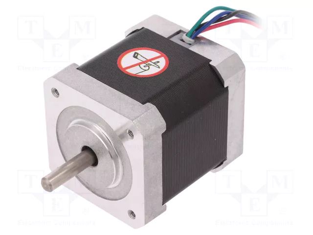 Motor: DC; stepper; 12VDC; step 1,8°; 0.42Nm; 0.5A; 42x42x48mm WObit 42BYGH118-01B