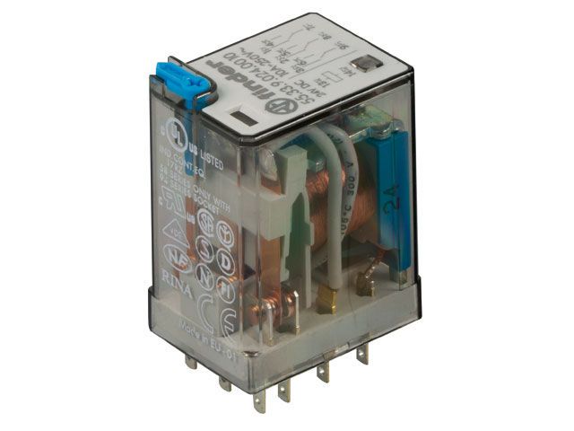 Relė 24VDC, 3CO, 10A, Finder 55.33.9.024.0010 8012823031729