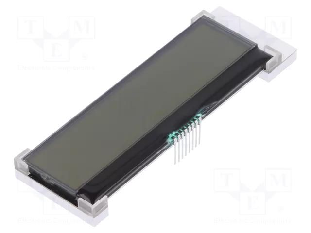 Display: LCD; alphanumeric; COG,FSTN Positive; 20x2; LED; PIN: 8 DISPLAY ELEKTRONIK DEM20235FGH-PW