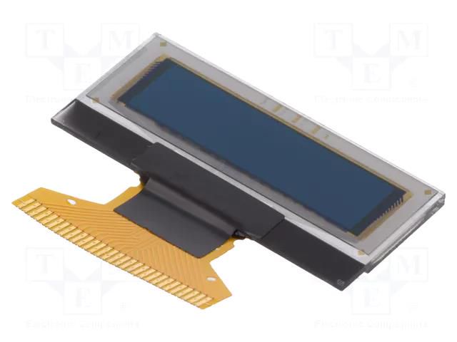 Display: OLED; graphical; 1.04"; 128x32; Dim: 33.4x14.5x1.65mm DISPLAY ELEKTRONIK DEP128032D-W