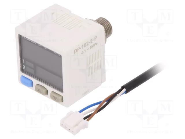 Module: transducer; pressure; -0.1÷1MPa; OUT: 2; OUT 1: PNP; DP-100 PANASONIC DP-102-E-P