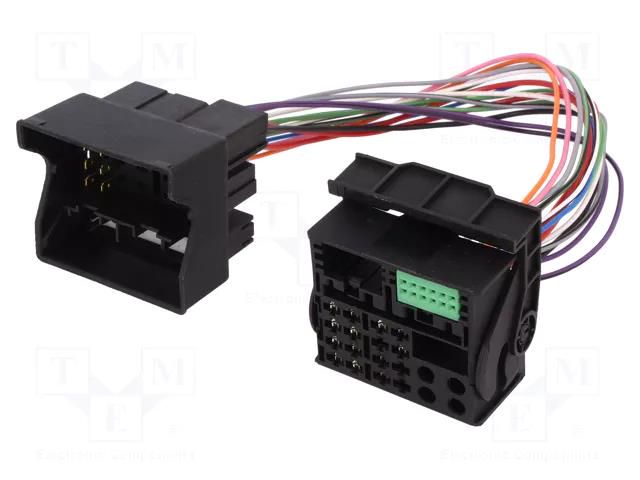 Adapter; VW; Quadlock 40pin plug,Quadlock 52pin socket 4CARMEDIA ZRS-AS-74B
