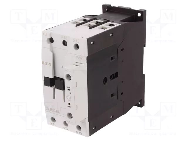 Contactor: 3-pole; NO x3; 24VDC; 50A; DILM50; screw terminals; 690V EATON ELECTRIC DILM50-24DC-E