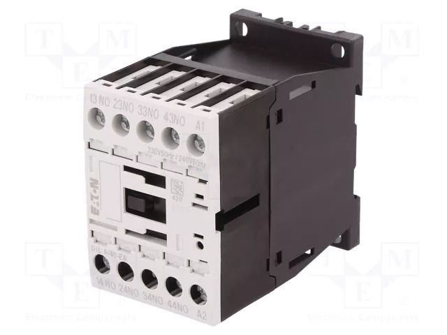Contactor: 4-pole; NO x4; 230VAC; 4A; for DIN rail mounting EATON ELECTRIC DILA-40-230AC-E