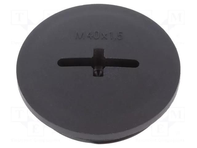 Stopper; M40; 1.5; IP68; polyamide; black; SKINDICHT®; with seal LAPP BLK-GL-M40+O-R9005