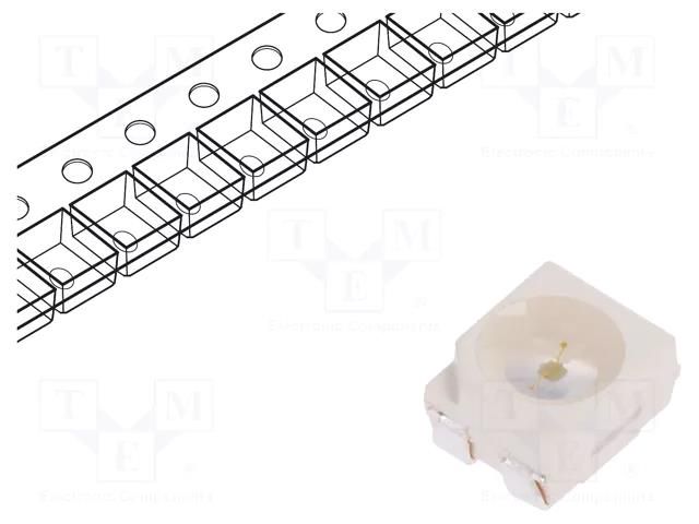 LED; green; SMD; 3528,PLCC4; 1120÷2800mcd; 3.3÷3.8VDC; 120°; 30mA LITEON LTST-E680UGKT