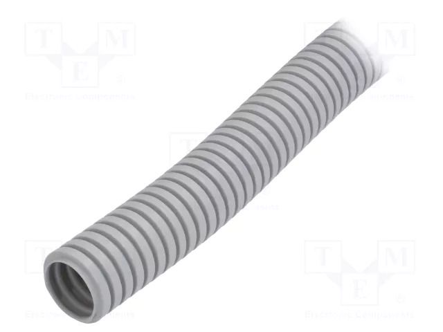 Protective tube; Size: 25; PVC; grey; L: 25m; 320N; Øint: 19mm PAWBOL PW-6102A-25