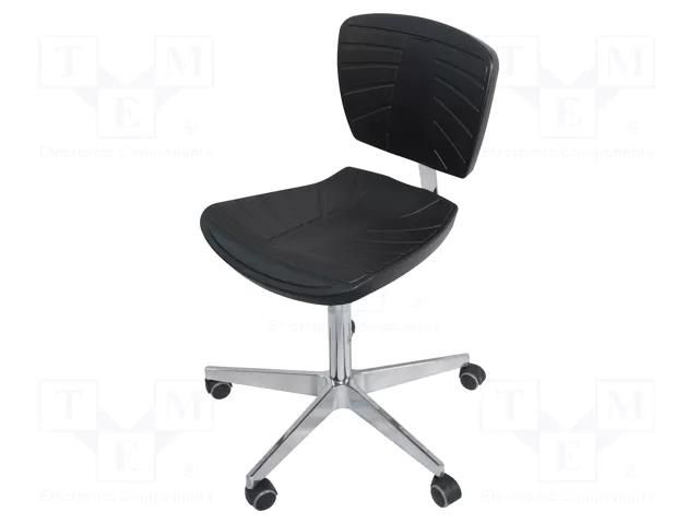 Chair; ESD; Seat dim: 445x445mm; Back dim: 400x305mm; 430÷560mm RT WORK ESD-CHAIR06
