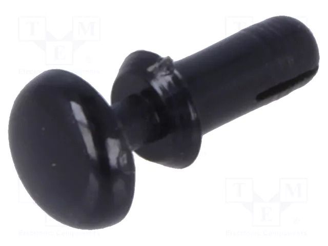 Rivet; polyamide; L.rivet: 4.8mm; black; dismountable,push-in DREMEC DR8G4012.0X3.6B