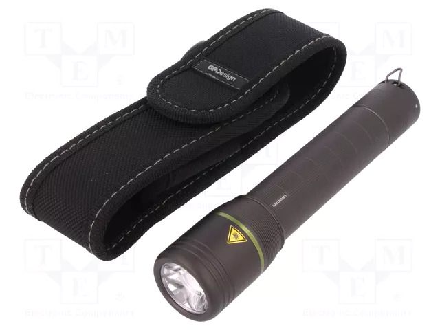 Torch: LED; IPX4; 25lm,1000lm; No.of diodes: 1; Design Beam; black GP GP-PR57