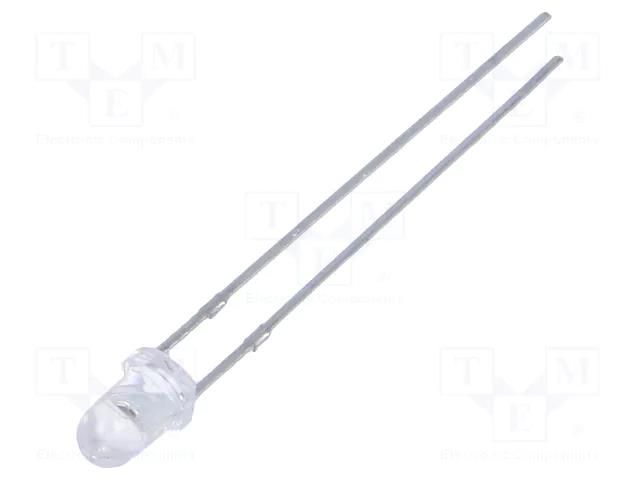 LED; red; 3mm; 2000÷3000mcd; 30°; Front: convex; 1.7÷2.4VDC FORYARD FYL-3014KURC1A