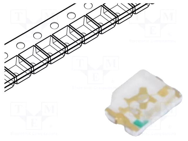 LED; green; SMD; 0805; 360mcd; 2.8÷3.6VDC; 2x1.25x0.8mm; 130°; 20mA FORYARD FYLS-0805PGC