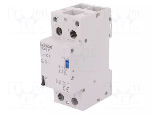 Relay: installation; bistable,impulse; NC + NO; Ucoil: 230VAC ISKRA BI280-11/230VAC